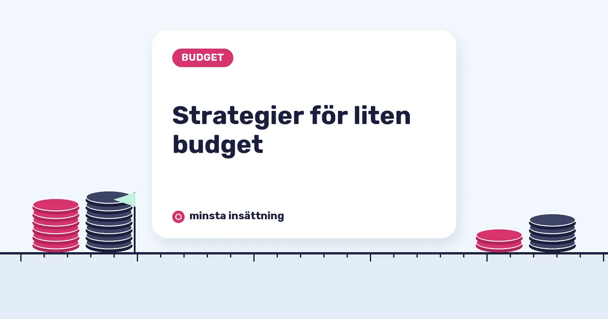 Strategier för liten budget